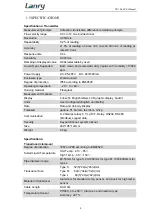 Preview for 7 page of lanry TF1100-EC Operation & Maintenance Manual