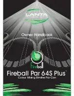 Lanta Fireball Par64S Plus Owner'S Handbook Manual preview