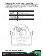 Preview for 5 page of Lanta Fireball Par64S Plus Owner'S Handbook Manual