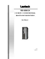 Предварительный просмотр 1 страницы Lantech IES-0208CA User Manual