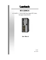 Предварительный просмотр 1 страницы Lantech IES-2208CA User Manual