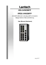 Предварительный просмотр 1 страницы Lantech IES-3416DSFP User Manual