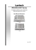 Предварительный просмотр 1 страницы Lantech IES-5416T Series User Manual