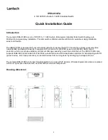 Lantech IPES-0104FA Quick Installation Manual предпросмотр