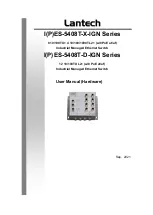 Предварительный просмотр 1 страницы Lantech IPES-5408T-X-IGN Series User Manual