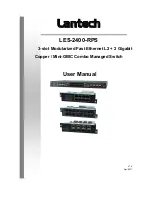 Предварительный просмотр 1 страницы Lantech LES-2400-RPS User Manual