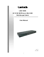 Preview for 1 page of Lantech LGS-1424C User Manual