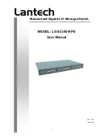 Предварительный просмотр 1 страницы Lantech LGS-2300-RPS User Manual