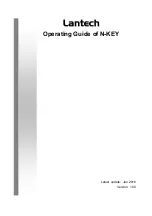 Lantech N-KEY Operating Manual предпросмотр