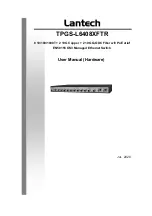 Preview for 1 page of Lantech TPGS-L6408XFTR User Manual