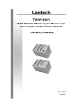 Preview for 1 page of Lantech TWAP-5004 User Manual