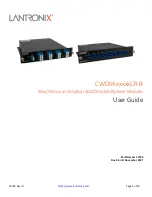 Lantronix CWDM-A2A8 LCR-B Series User Manual предпросмотр