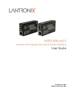 Предварительный просмотр 1 страницы Lantronix M/GE-ISW 01 Series User Manual