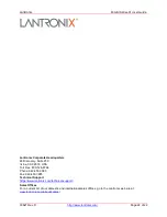 Предварительный просмотр 22 страницы Lantronix M/GE-ISW 01 Series User Manual