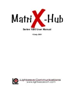 Preview for 1 page of Lantronix MatriX-Hub Series 1000 User Manual