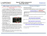 Preview for 2 page of Lantronix Open-Q 865 Quick Start Manual