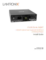 Предварительный просмотр 1 страницы Lantronix PS-DC-DUAL-5624T Install Manual