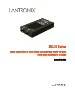 Предварительный просмотр 1 страницы Lantronix S3100 Series Install Manual