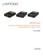 Preview for 1 page of Lantronix SGFEB Series User Manual