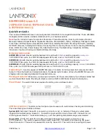 Lantronix SISPM1040-2248-L3 Quick Start Manual preview