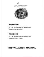 Lanzar AQWB69W Installation Manual preview