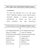 Preview for 1 page of Lanzar HBP212 Specifications