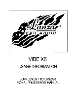 Lanzar LANZAR VIBE X6 User Manual предпросмотр