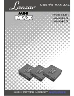 Preview for 1 page of Lanzar MNX260 User Manual