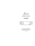 Предварительный просмотр 1 страницы Lanzar SD34MIP Owner'S Manual