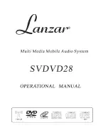 Lanzar SVDVD28 Operation Manual предпросмотр