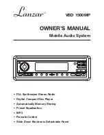 Lanzar VBD 1500MP Owner'S Manual предпросмотр