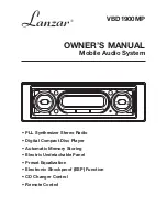 Предварительный просмотр 1 страницы Lanzar VBD1900MP Owner'S Manual