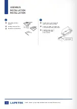 Preview for 12 page of Lapetek 57014 Installation And User Manual