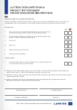 Preview for 13 page of Lapetek 57014 Installation And User Manual