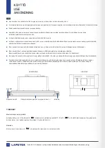 Предварительный просмотр 4 страницы Lapetek 57040 Installation And User Manual