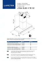 Lapetek JONA SLIM X2 90 Installation And User Manual предпросмотр