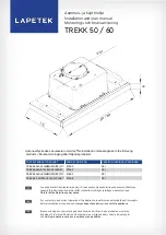 Lapetek TREKK 50 VALKOINEN Installation And User Manual предпросмотр