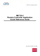 LAPIS Semiconductor MK71511 Quick Reference Manual preview
