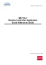 LAPIS Semiconductor MK715x1 Series Quick Reference Manual preview