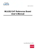 Предварительный просмотр 1 страницы LAPIS Semiconductor ML62Q1347 User Manual