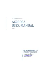 LAPLACE INSTRUMENTS AC2000A User Manual предпросмотр