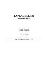 Предварительный просмотр 1 страницы LAPLACE INSTRUMENTS LAPLACELL 600 User Manual