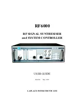 LAPLACE INSTRUMENTS RF6000 User Manual предпросмотр