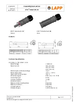 Предварительный просмотр 2 страницы LAPP 44428235 Assembly Instruction Manual