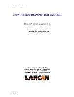 Предварительный просмотр 33 страницы Larcan FM-250 Technical Manual