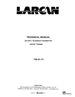 Preview for 1 page of Larcan TTS250M Technical Manual