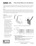 Preview for 1 page of Larco Ultra-Small Receiver Installation Manual