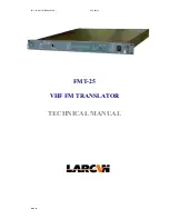 Larcon FMT-24 Technical Manual preview