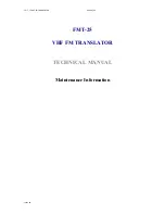 Preview for 29 page of Larcon FMT-24 Technical Manual