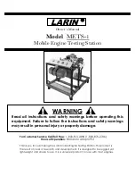 Предварительный просмотр 1 страницы Larin METS-1 Owner'S Manual